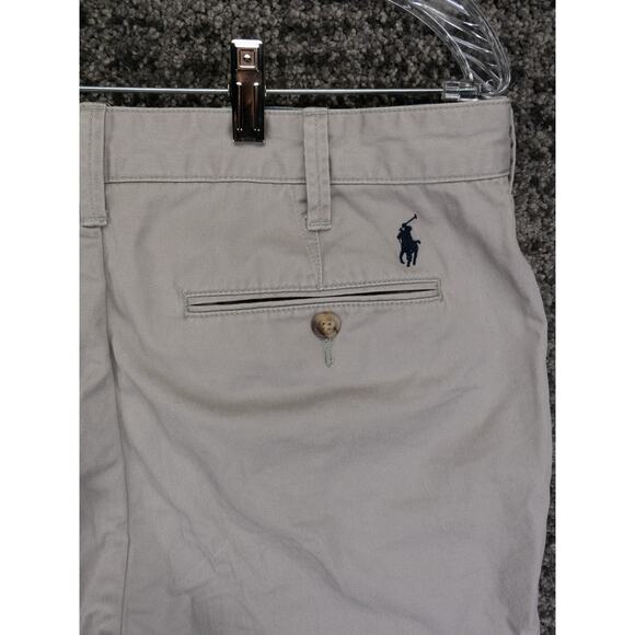 Polo Ralph Lauren Shorts Mens 34 (Tag 33) Gray Relaxed Fit Chino Preppy Golf - Picture 12 of 12